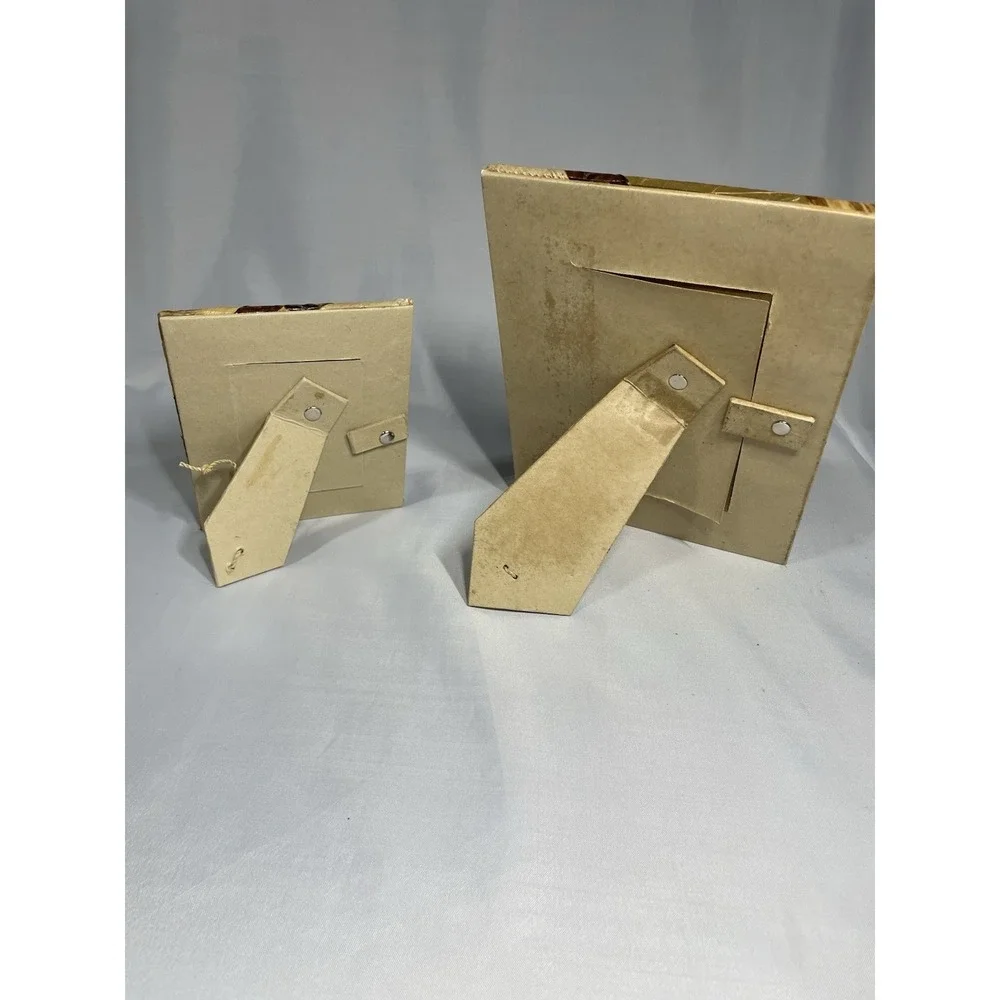 Banana Leaf Picture Frames Rope & Rafia Designs-Set Of 2 - 5